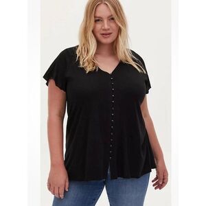 Torrid georgette peplum top/shirt/blouse  Size 2 (plus size) super soft knit